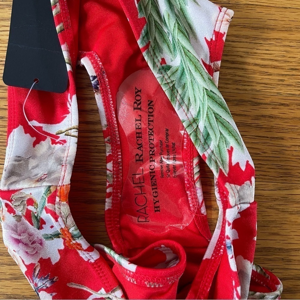 NEW Rachel Roy Bikini Bottom Fleur Red Size XSM NWT - Picture 4 of 6